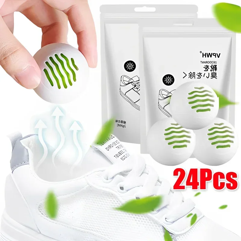 Shoe Deodorizer Ball - スポーツシューズ,デオドラナイザーボール,ジムバッグのロッカーと車,デオドラライザー,デオドラナイザー,無臭,24個,6個