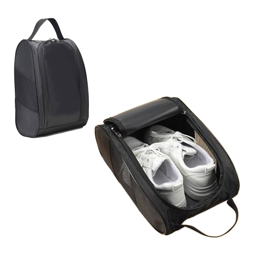 Shoe Bag Dust - ポータブルゴルフシューズバッグオックスフォード布靴キャリアバッグ通気性軽量ゴルフハンドバッグ防塵サッカーテニスシューズバッグ 1PC
