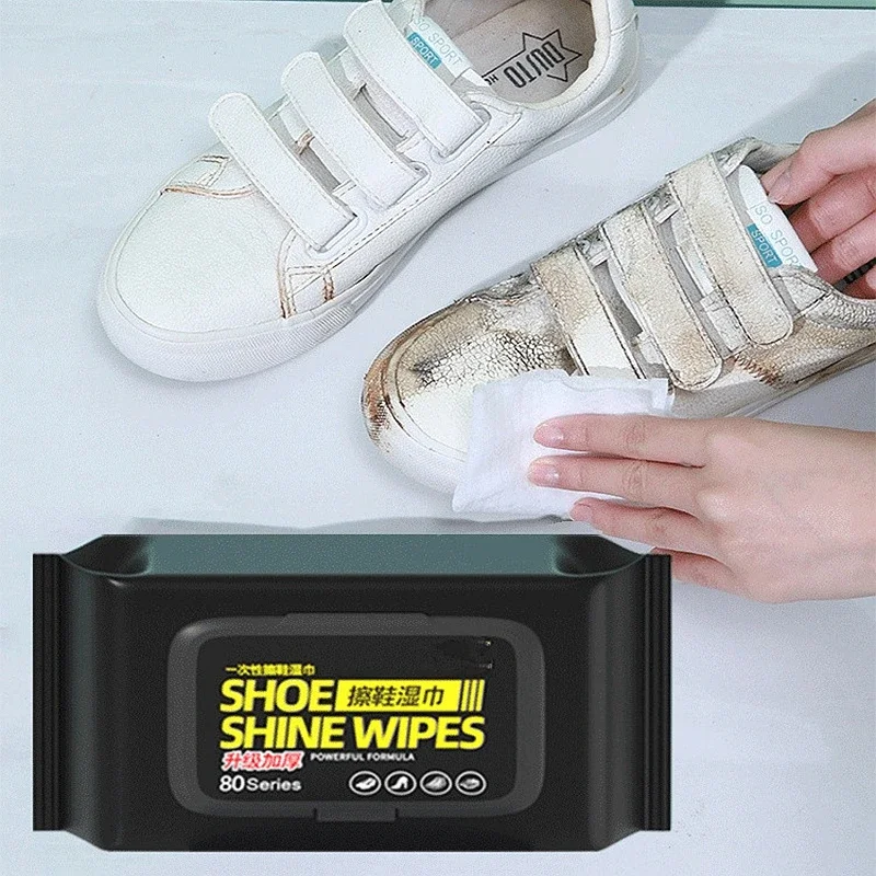 Sneaker Care Wipes - 12-60 個ポータブル使い捨て靴クリーンワイプホワイトスニーカークリーニングケア靴ケア用クイックウェットワイプ