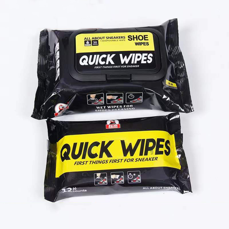 Sneaker Care Wipes - 使い捨ての白い靴クリーナー,12または30個のセット,クリーニング,スクラブ用の使い捨て