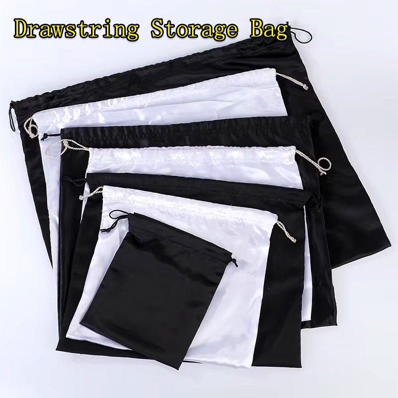 S/M/L/XL/XXL 黒シルク素材巾着収納袋靴ハンドバッ - Shoe Bag Dust のレビューと価格