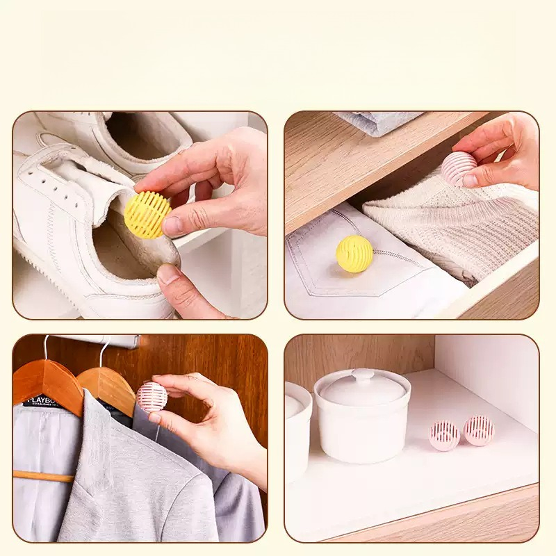 6個/パック 消臭ボール、防カビ・防虫、長持ちする芳香剤、ワ - Shoe Deodorizer Ball のレビューと価格