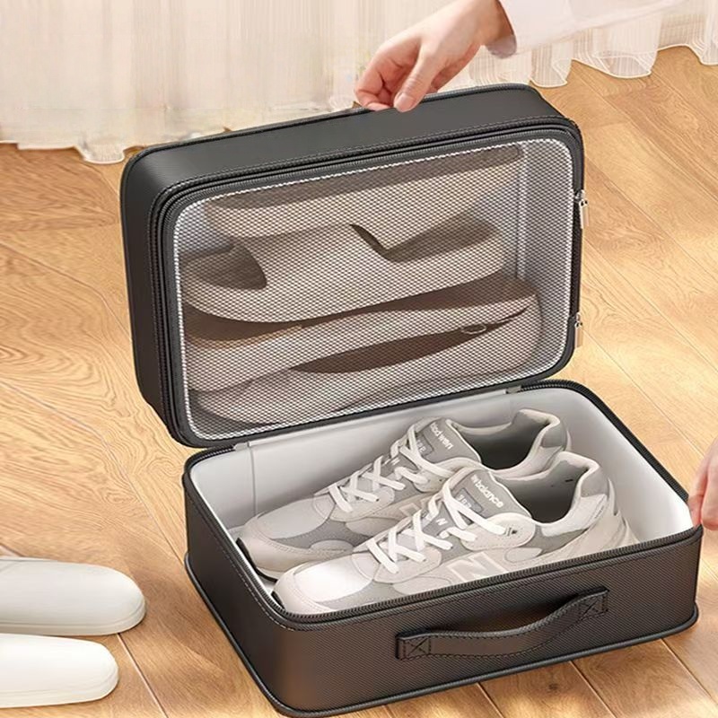 アップグレードトラベルシューズバッグオーガナイザー ジッパー - Sneaker Care Box のレビューと価格