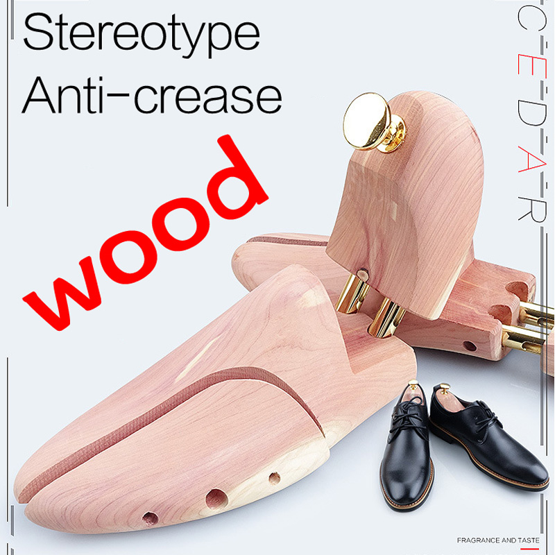 1ペア高品質ツインチューブ赤杉調節可能な靴の男性のと女性のシ - Shoe Tree Cedar のレビューと価格