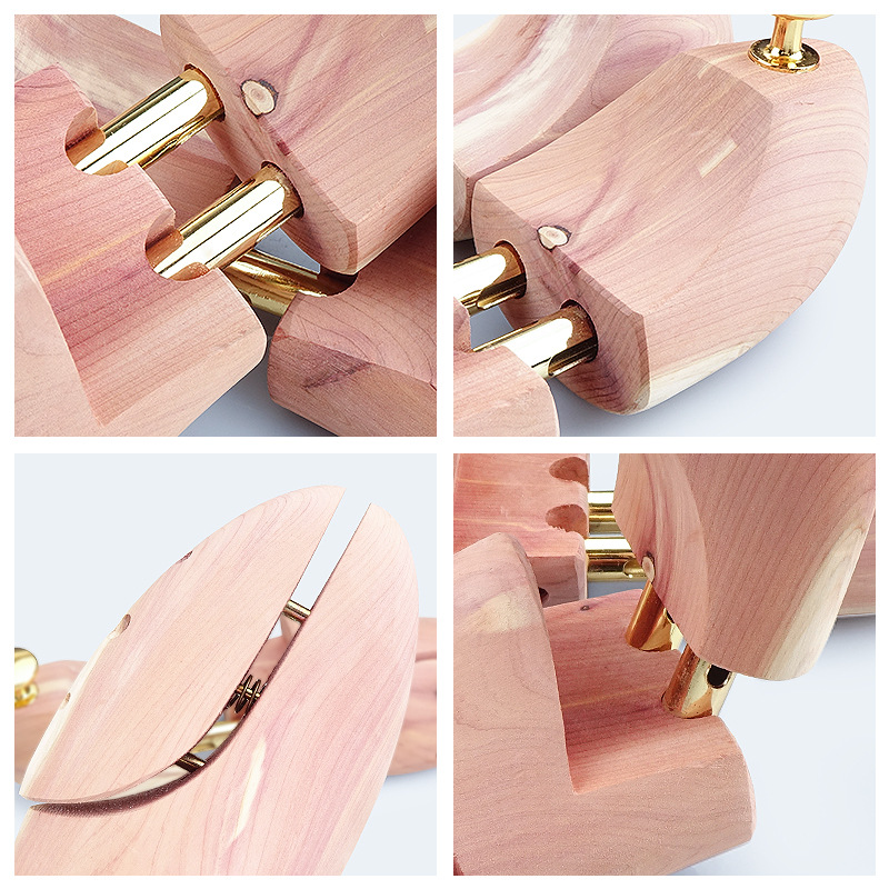 1ペア高品質ツインチューブ赤杉調節可能な靴の男性のと女性のシ - Shoe Tree Cedar のレビューと価格