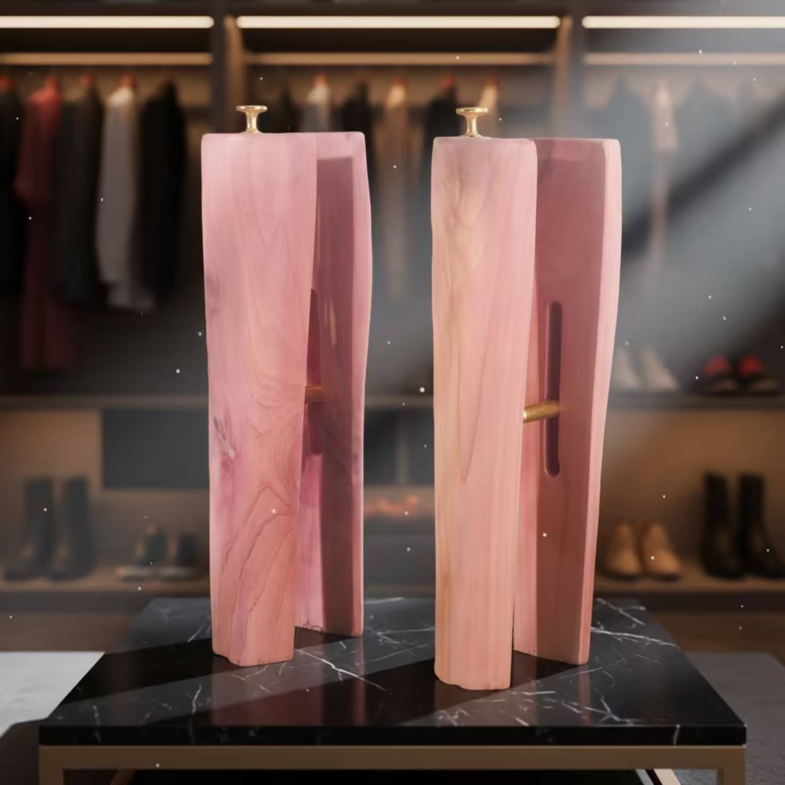 杉製ブーツストレッチャー 背の高いブーツストレッチャー クロ - Shoe Tree Cedar のレビューと価格