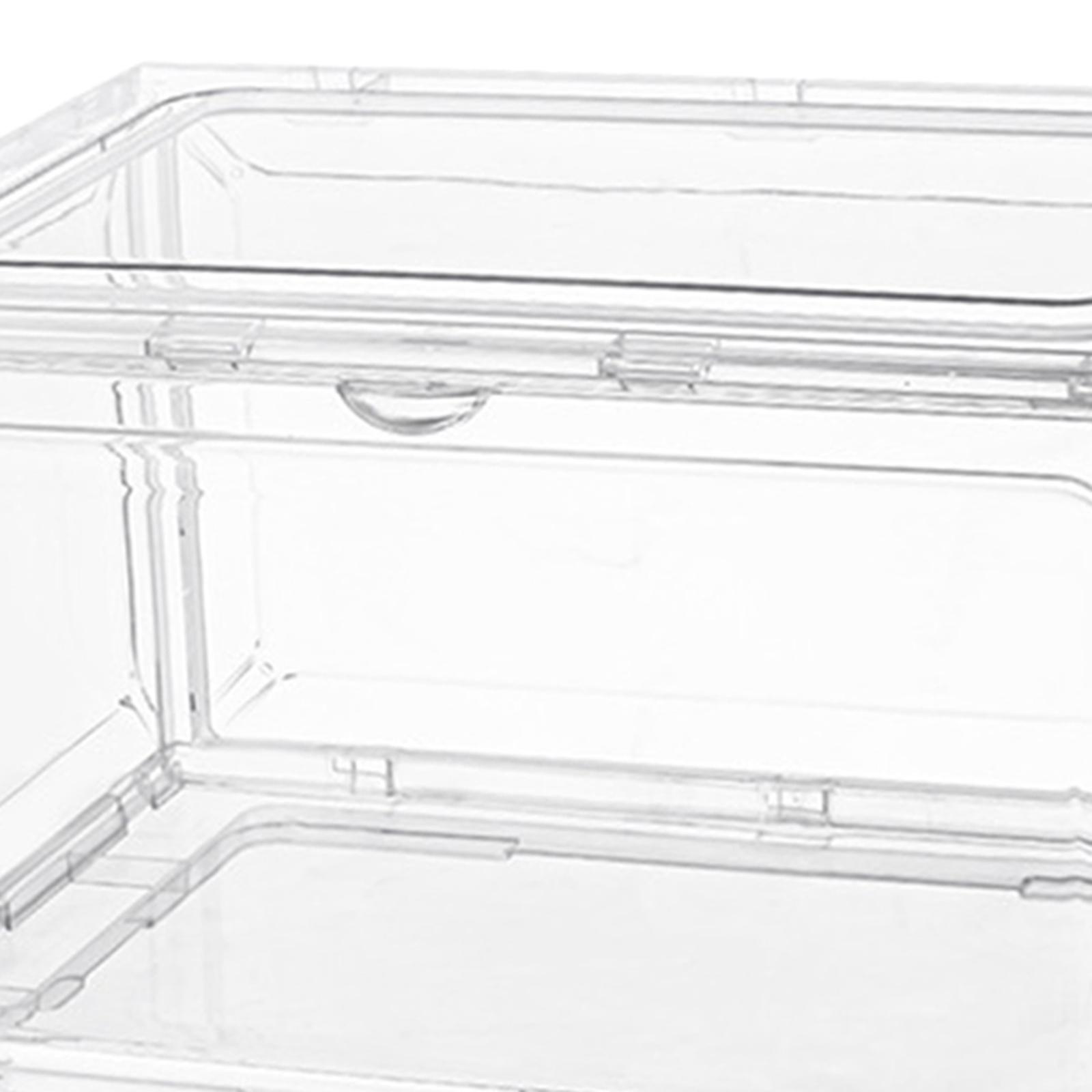 透明なブーツ＆シューズ収納ボックスホルダー、引き出し式ディス - Shoe Box Display のレビューと価格