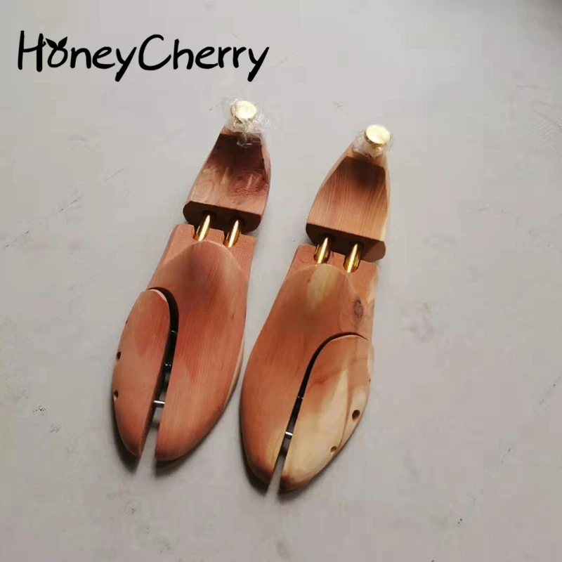 杉材靴ブレース無垢材調節可能な革靴ケア、しわ防止、変形防止シ - Shoe Tree Cedar のレビューと価格
