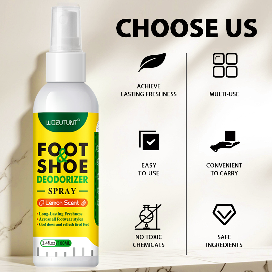 100 ミリリットル足靴消臭スプレーレモン香水足衝撃臭ネメシ - Shoe Deodorizer Ball のレビューと価格