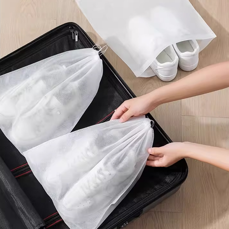 1-100 個靴収納袋白い靴日焼け止め黄色のダストバッグ巾着 - Shoe Bag Dust のレビューと価格