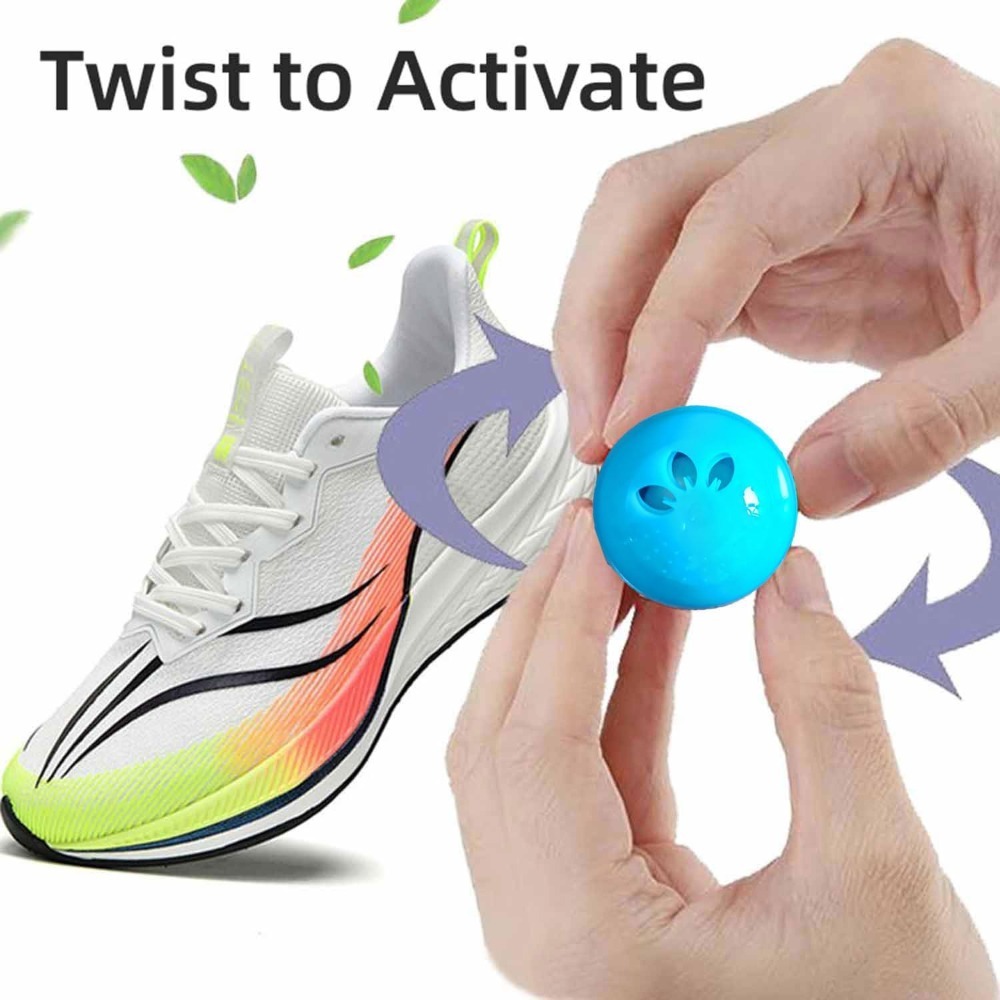 フレッシュリネンエッセンシャルオイルシューズ消臭ボール、携帯 - Shoe Deodorizer Ball のレビューと価格