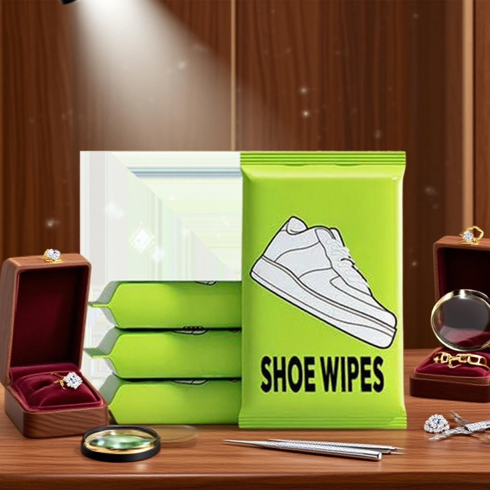 3袋入り シューズクイッククリーンワイプ 携帯用 白靴クリー - Sneaker Care Wipes のレビューと価格