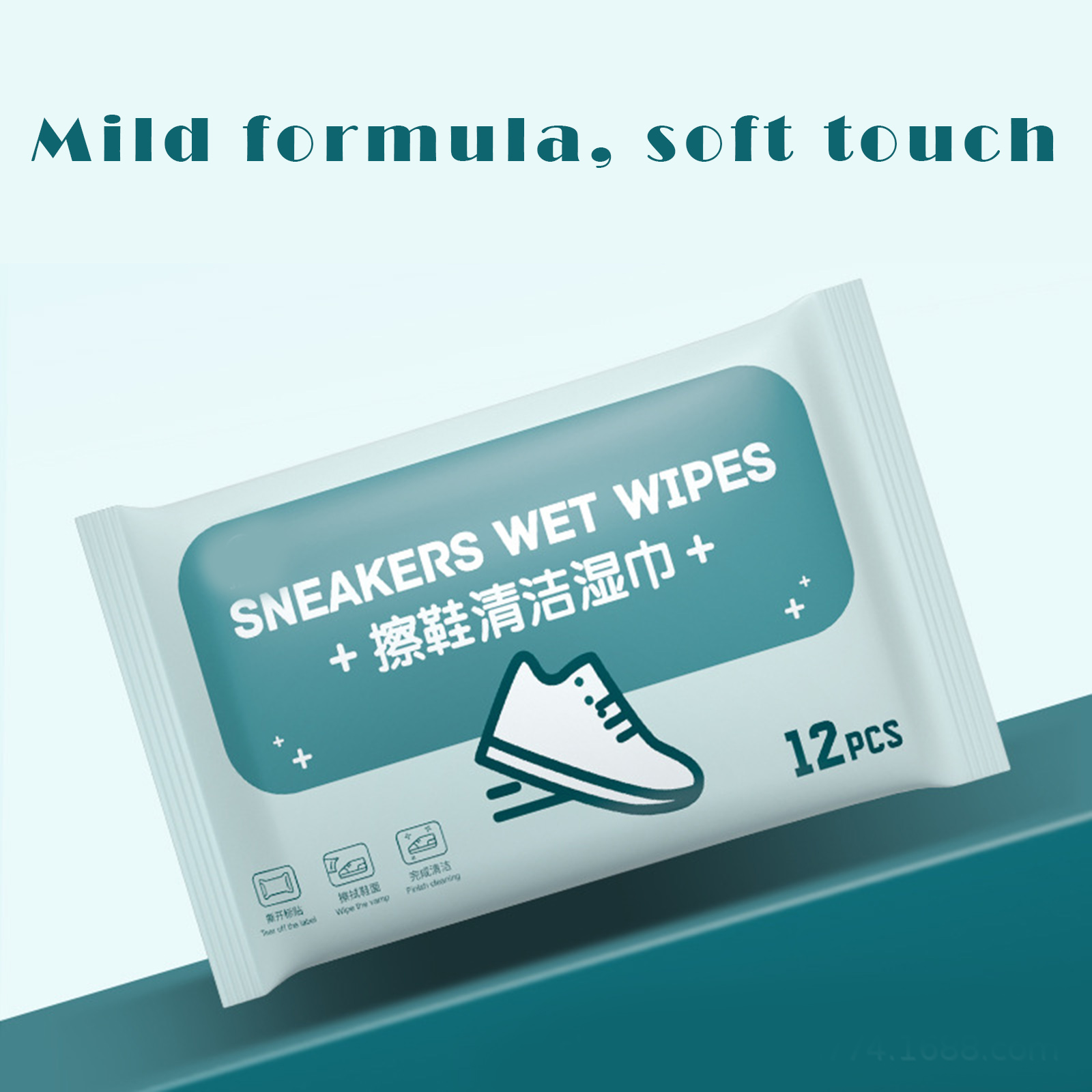 24枚入り靴用クリーニングワイプ、汚れ除去シューズワイプ、白 - Sneaker Care Wipes のレビューと価格