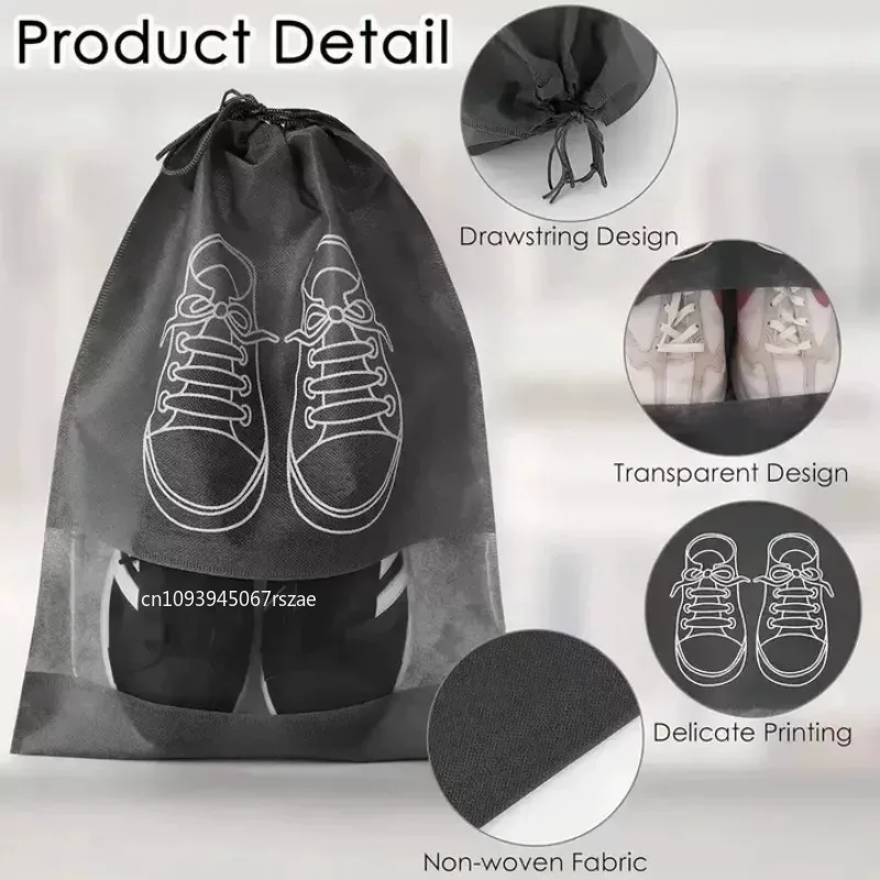 1-30 個の靴収納オーガナイザーバッグ不織布靴ダストバッグ - Shoe Bag Dust のレビューと価格