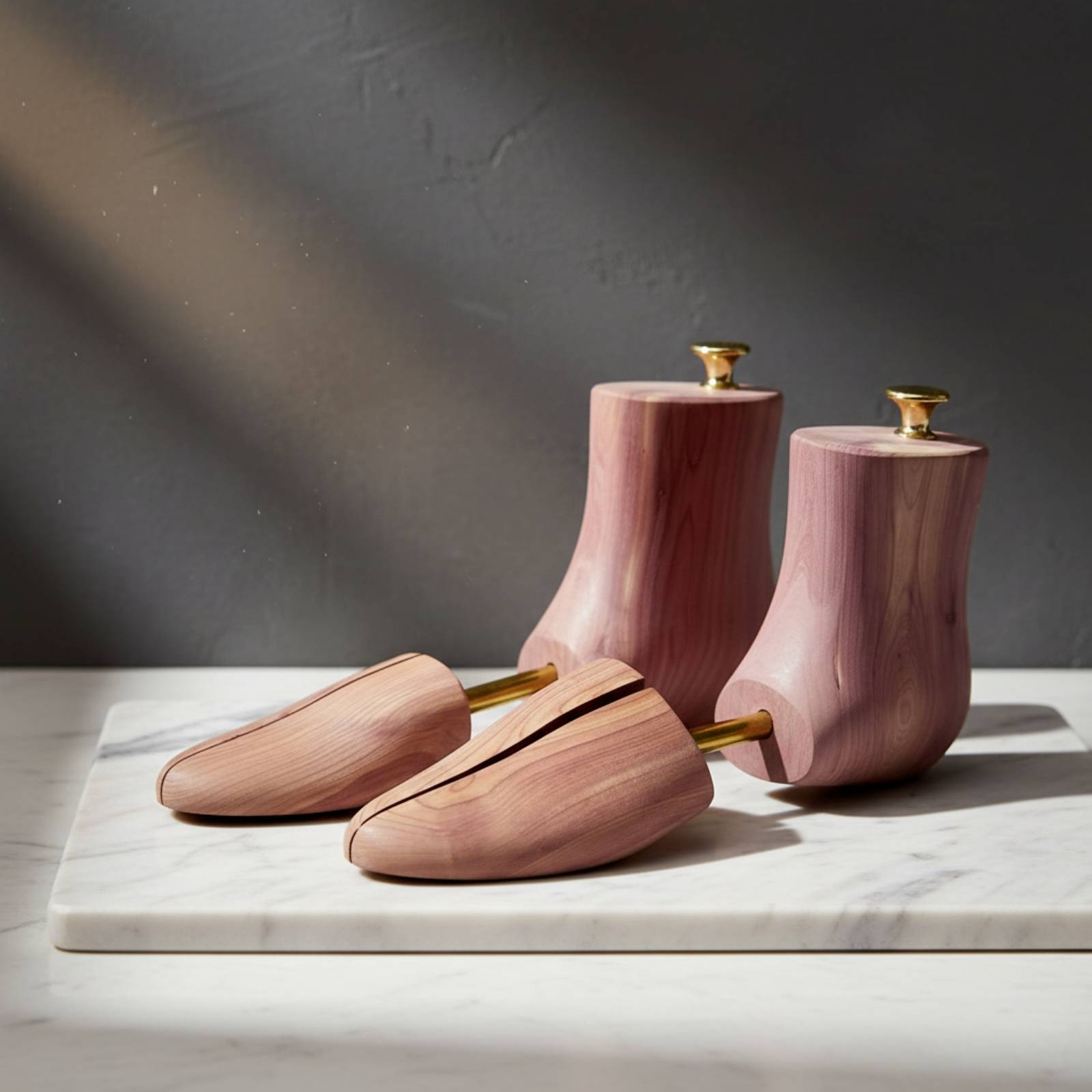 杉製ブーツツリー、天然素材の靴型保持器、金属棒入り、湿気吸収 - Shoe Tree Cedar のレビューと価格