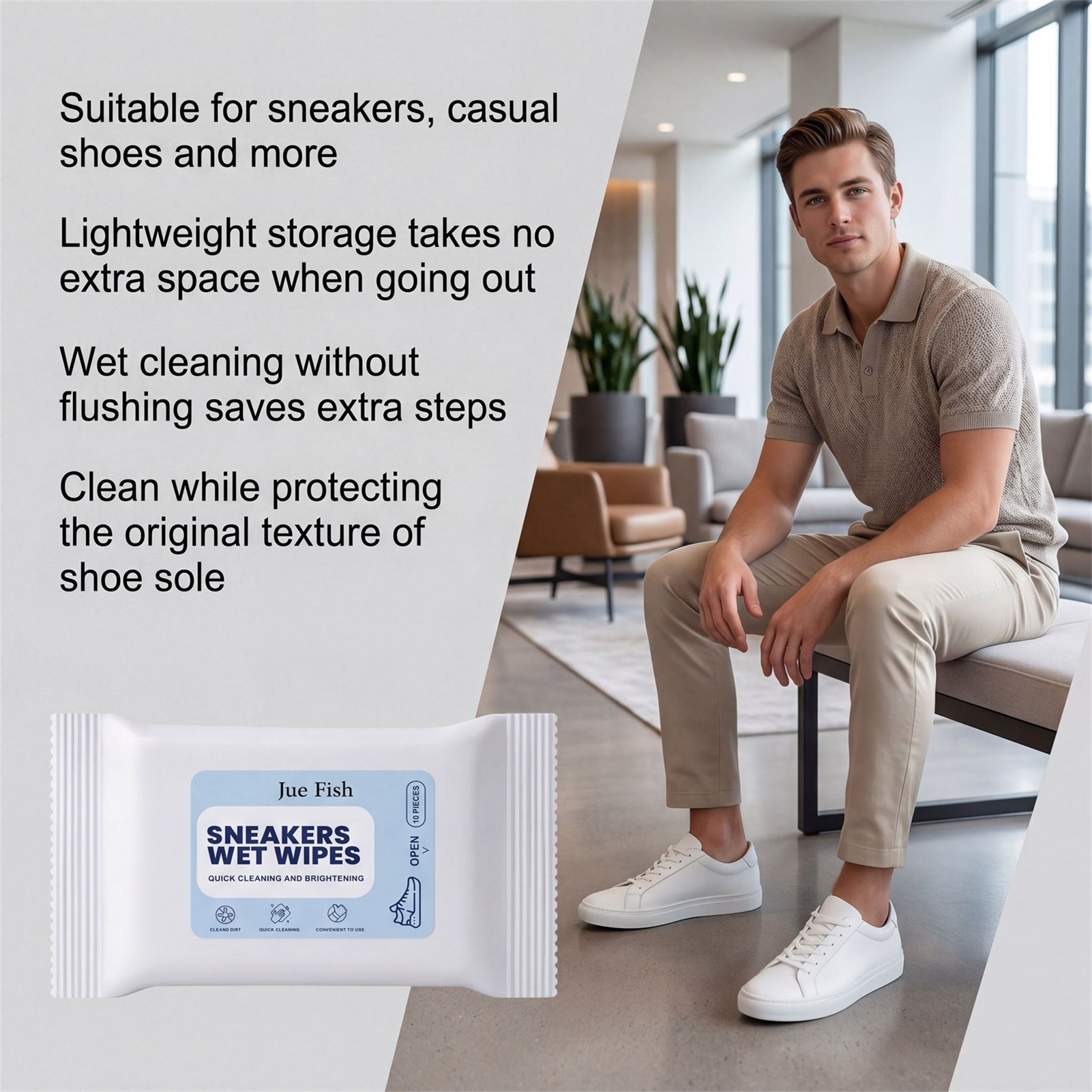 靴用クリーニングワイプ 携帯用 旅行に最適 スニーカー愛好家 - Sneaker Care Wipes のレビューと価格
