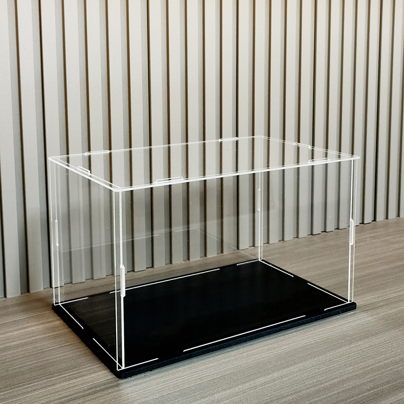 1pc 透明アクリルディスプレイケース防塵おもちゃフィギュア - Shoe Box Display のレビューと価格