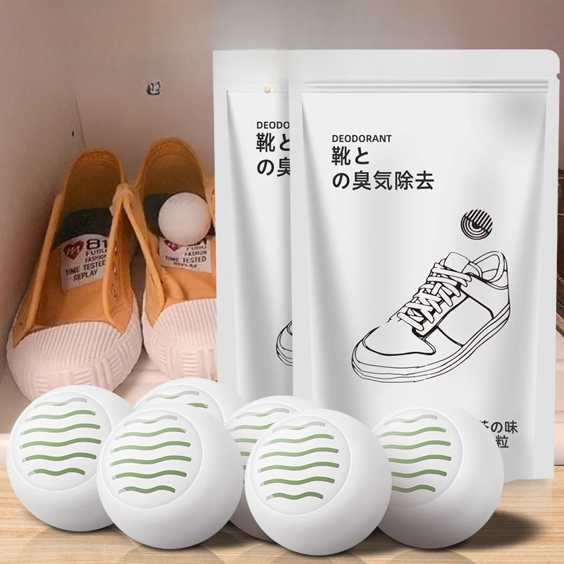 天然靴用消臭剤ボール 長持ちする消臭剤 靴、クローゼット、バ - Shoe Deodorizer Ball のレビューと価格