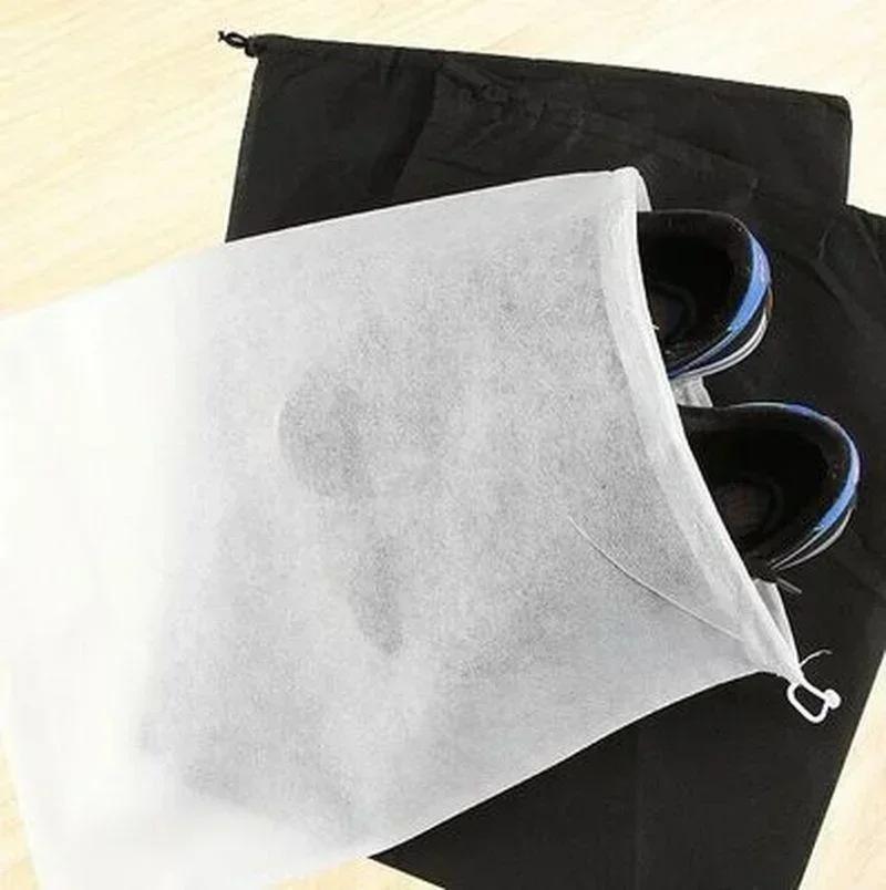 実用的な新しい 10 個家庭用靴ダストカバー不織布防塵巾着収 - Shoe Bag Dust のレビューと価格