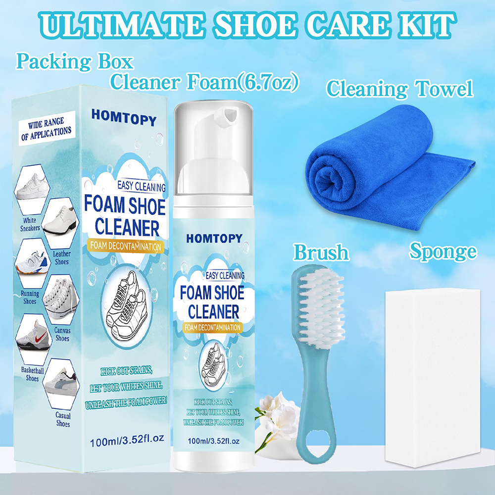 靴クリーニングキット、スニーカークリーナー、汚れや汚れを除去 - Sneaker Shoe Care Kit のレビューと価格