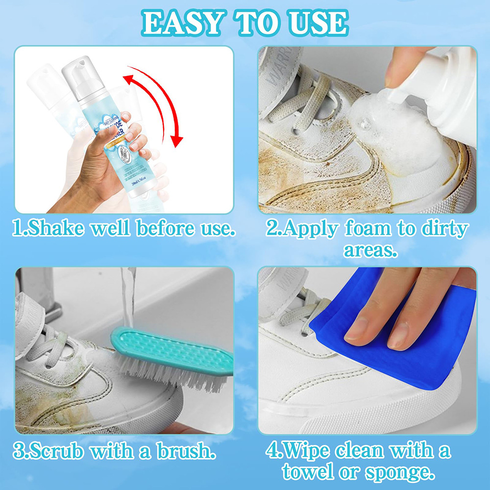 靴クリーニングキット、スニーカークリーナー、汚れや汚れを除去 - Sneaker Shoe Care Kit のレビューと価格